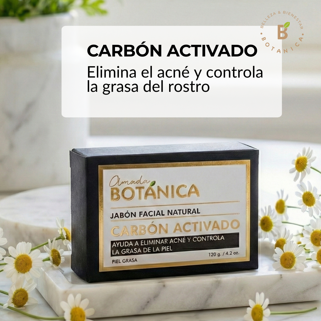 JABÓN ANTI-ACNE PIEL GRASA CARBÓN ACTIVADO