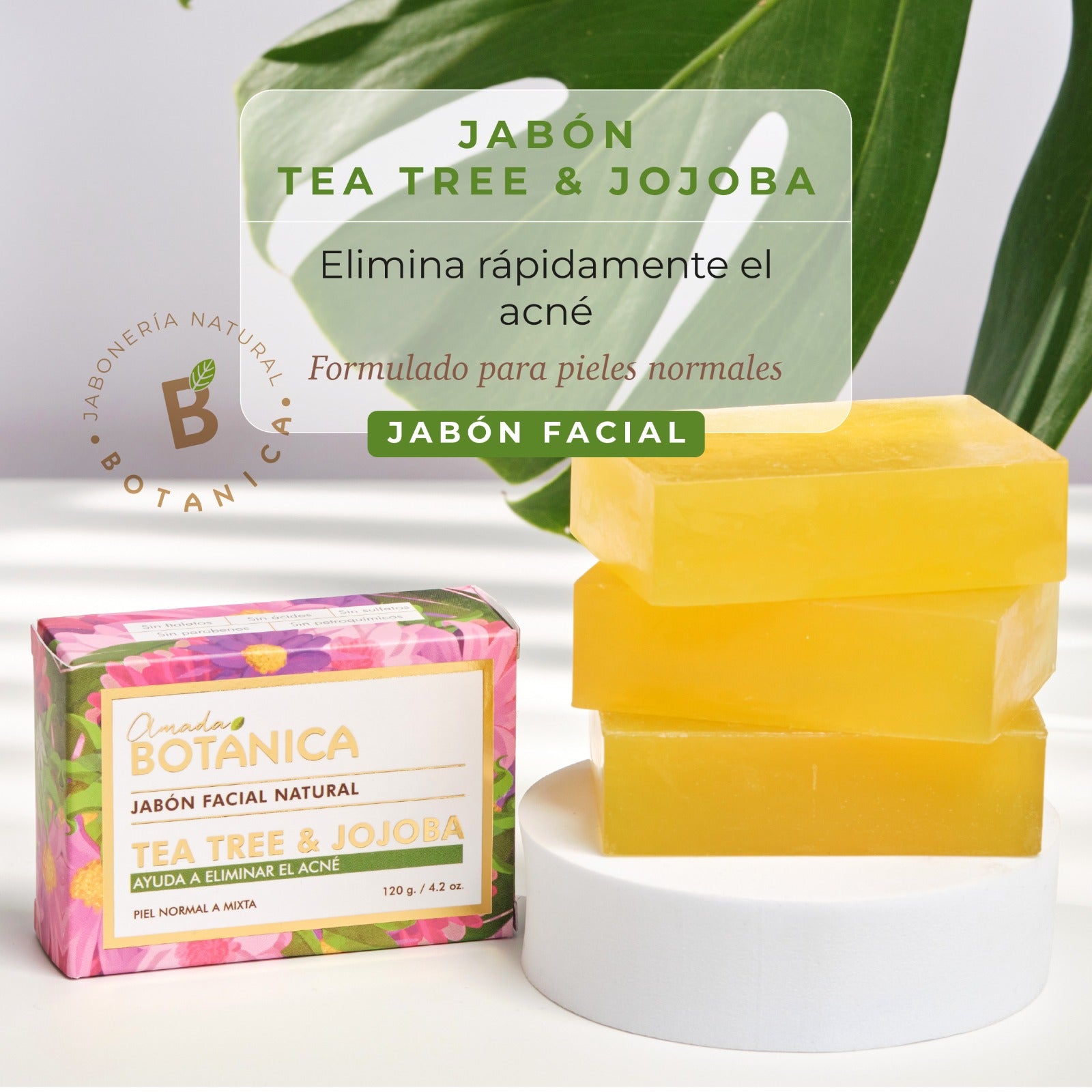 JABÓN ANTI-ACNÉ TEA TREE & JOJOBA