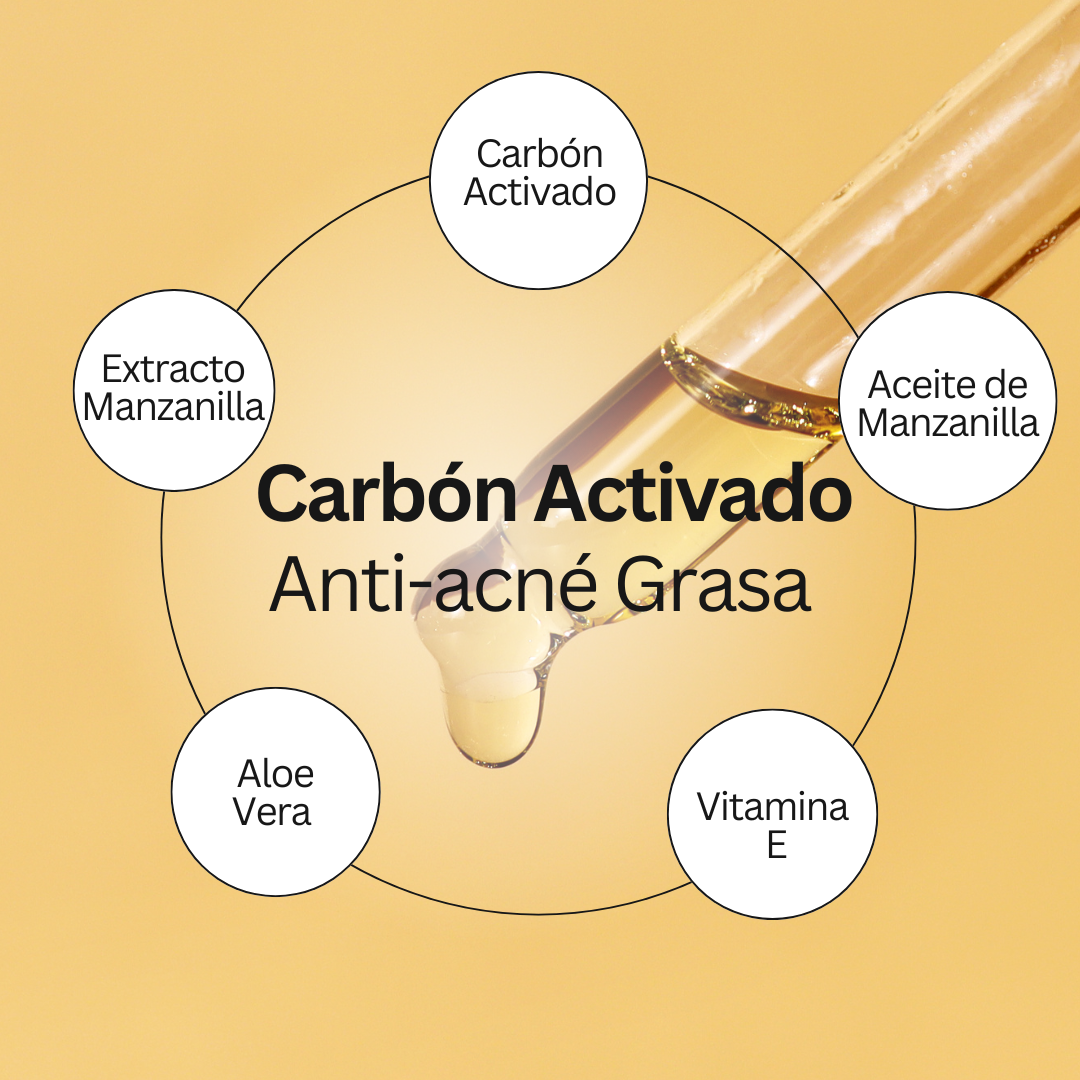 JABÓN ANTI-ACNE PIEL GRASA CARBÓN ACTIVADO