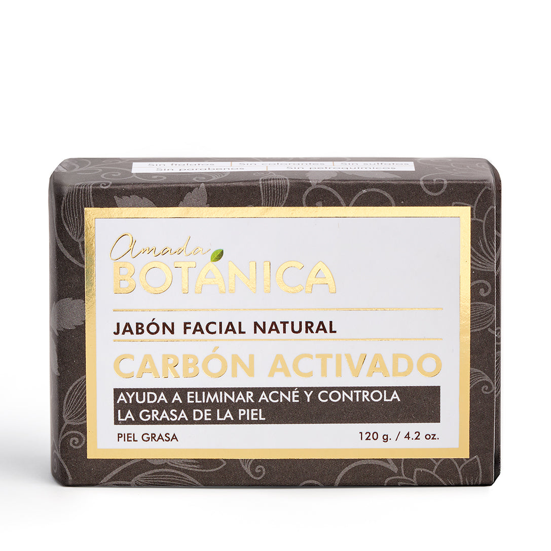 JABÓN ANTI-ACNE PIEL GRASA CARBÓN ACTIVADO